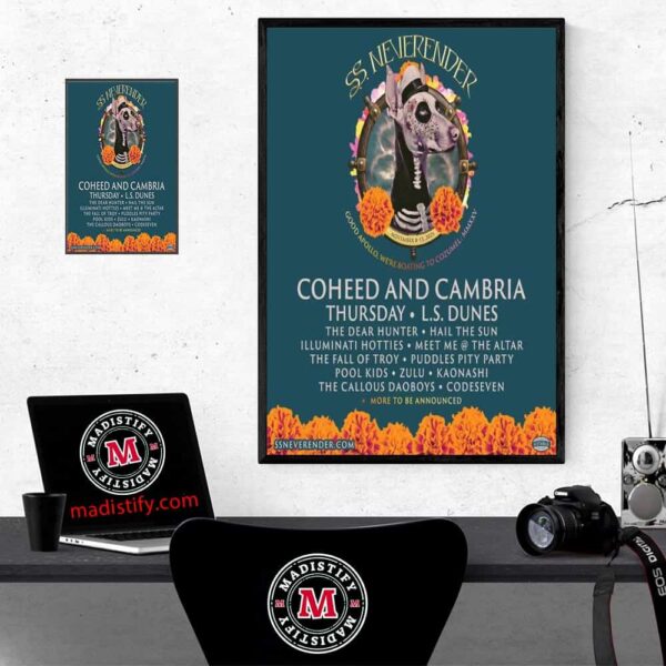 SS Neverender Coheed And Cambria Good Apollo Were Boating To Cozumel 2024 Tour Home Decor Poster Canvas