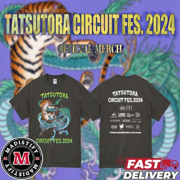 Tatsutora Ciruit Festival 2024 Full Line Up Merch Tee Shirt Two Sides Unisex