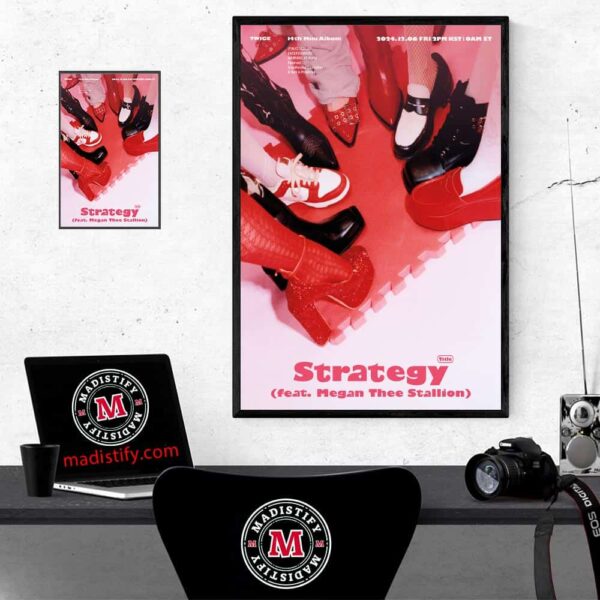 Twice 14th Mini Album Strategy Feat Megan Thee Stallion Official Release On December 12rd 2024 Home Decor Poster Canvas