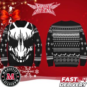 BABYMETAL 2024 Holiday Merchandise Christmas Gift White Fox Ugly Sweater Gift Fans