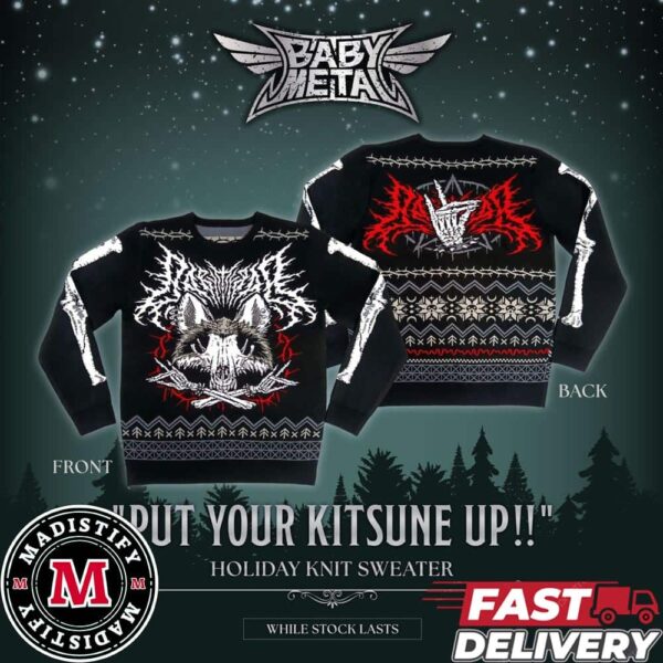 Babymetal 2024 Holiday Collection Put Your Kitsune Up Holiday Knit Sweater Gift Fans Essential Shirt Long Sleeve