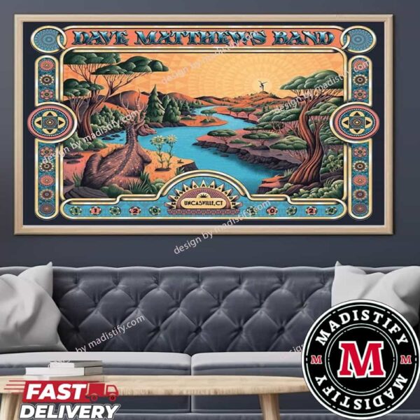 Dave Matthews Band Mohegan Sun On Nov 20th 2024 At Uncasville Connecticut In US Home Decor Poster Canvas