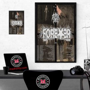 Destroylonely Forever Tour List 2025 Leg 2 In US Home Decor Poster Canvas