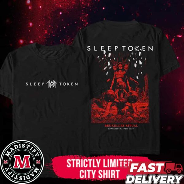 Impericon Sleep Token Brussels Ritual Exclusive Tee In Belgium On November 19th 2024 Pop Up Store Two Sides Merch Limited T-Shirt