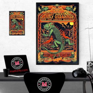 King Gizzard And The Lizard Wizard JJ Live At Fayetteville In North Carolina On Nov 13rd 2024 By Amy Jean Home Decor Poster Canvas