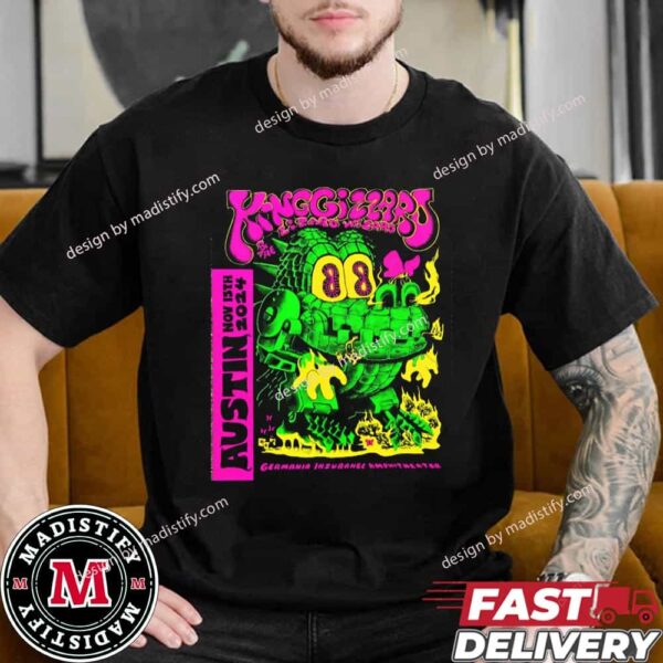 King Gizzard and The Lizard Wizard Austin Poster Nov 15th 2024 At Germania Insurance Amphitheater In USA Essential Unisex T-Shirt