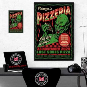 Kreator Petrozza Pizzeria On Nov 23th 2024 At Camden London Home Decor Poster Canvas