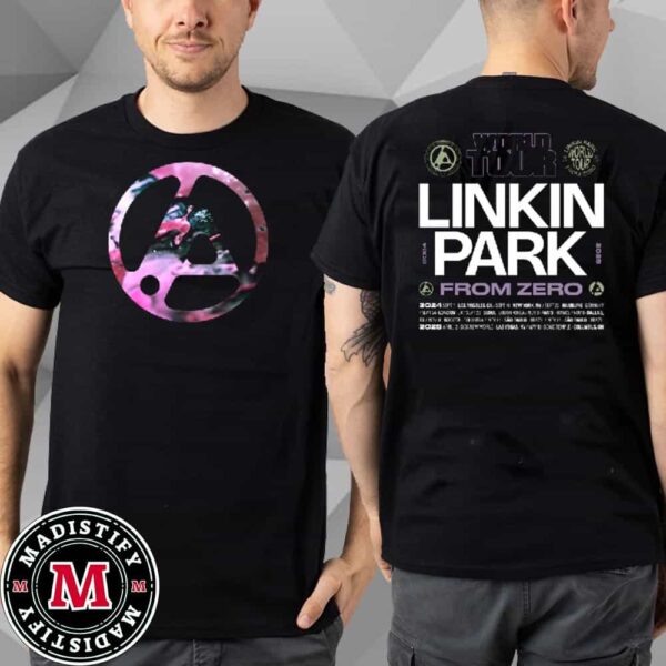 Linkin Park From Zero Tour 2024 In Coliseo Medplus Merch Poster Show On Nov 11th At Bogota Two Sides Unisex T-Shirt