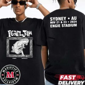 Pearl Jam Merch In Australia Dark Matter Tour With Pixies On Nov 23rd Whowie Tee At Engie Stadium Sydney Essentials Two Sides T-Shirt Gift Fans