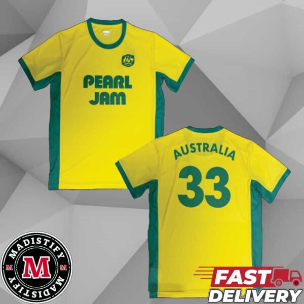 Pearl Jam Merch In Melbourne On Nov 16th 2024 Australian Event Jersey Store In Spencer Outlet Centre Show At Marvel Stadium Essentials T-Shirt