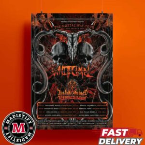 Whitechapel The Mortal Way Tour Latin America 2024 Schedule List Home Decor Poster Canvas