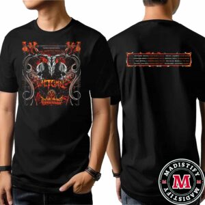 Whitechapel The Mortal Way Tour Latin America 2024 Schedule List Unisex Two Sides T-Shirt