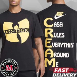 Wu-Tang x Nike CREAM Shirt Merchandise Essentials Fan Gift Two Sides Tee Shirt