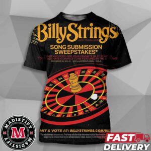 Billy Strings Somg Submission Sweepstakes On Dec 29 30 31 2024 At Uno Lakefront Arena New Orleans Unisex All Over Print T-Shirt