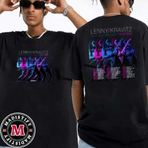 Blue Electric Light Tour 2025 Lenny Kravitz Tour Dates Gift Fans Essentials Unisex Two Sides T-Shirt