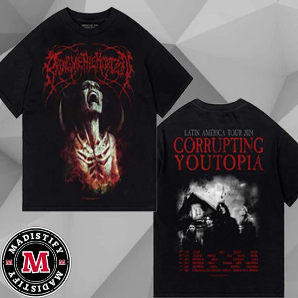 Bring Me The Horizon Rot In Hell Merch Tee Corrupting Youtopia Latin America Tour List 2024 Gift Fans Unisex Tee Shirt Two SIdes