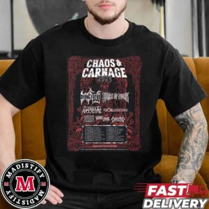 Chaos And Carnage Announcement Tour List 2025 Music Festival Unisex Essentials T-Shirt