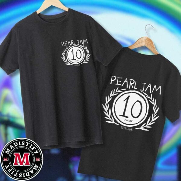 Pearl Jam Ten Club Members Merch Tee Shirt Two Sides The Member Only 2025 Tee Dark Matter US Tour