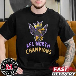 Baltimore Ravens The King Of AFC North Champions NFL Playoffs 2024-2025 Merch By CornDoggyLoL Unisex Essentials T-Shirt