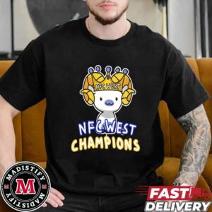 Los Angeles Rams The Champions Of NFC West Champions NFL Playoffs 2024-2025 Merch By CornDoggyLoL Unisex Essentials T-Shirt