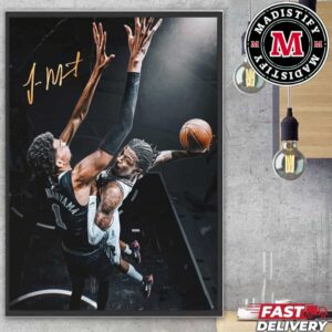 Memphis Grizzlies Ja Morant Best Dunk On Jan 16th 2025 NBA Highligt Moment Ja Morant Signature Home Decor Poster Canvas Home Decor Poster Canvas