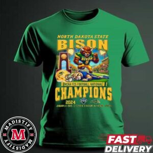 North Dakota State Bison NCAA FCS Football Champions 2024-25 Limited Unisex T-Shirt