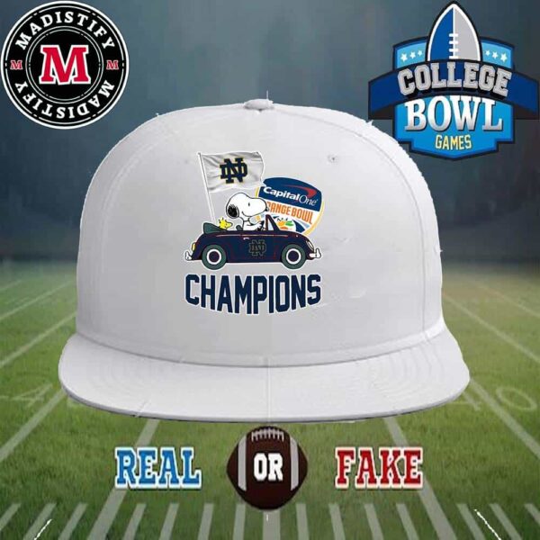 Notre Dame Fighting Irish Capital One Orange Bowl Champions College Football NCAA Season 2024-2025 College Football Playoff National Championship Style Classic Hat-Cap Snapback