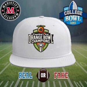 Notre Dame Fighting Irish Capital One Orange Bowl College Football Playoff Semifinal Champions NCAA Bowl Games Season 2024-2025 Logo Merchandise Style Classic Hat-Cap Snapback