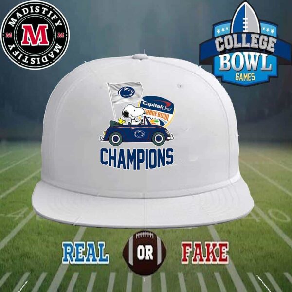 Penn State Nittany Lions Capital One Orange Bowl Champions College Football NCAA Season 2024-2025 College Football Playoff National Championship Style Classic Hat-Cap Snapback