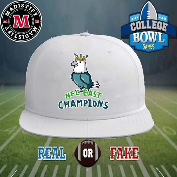 Philadelphia Eagles The King Of NFC East Champions NFL Playoffs 2024-2025 Merch By CornDoggyLoL Style Classic Hat-Cap Snapback