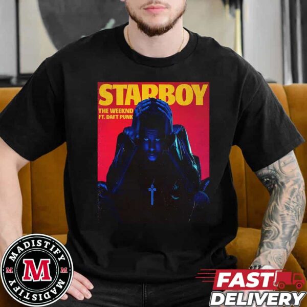 The Weeknd Starboy Ft Daft Punk Officials Poster Song Unisex T-Shirt