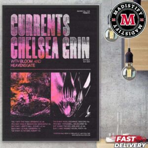 Currents Chelsea Grin Tour Australia May 2025 With Bloom And Heabensgate Date List Home Decor Poster Canvas