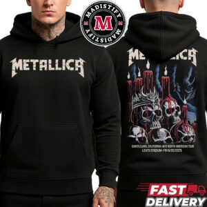 Metallica First Night Exclusive Hoodie M72 Santa Clara Tour 2025 On June 20 At Levi’s Stadium In Santa Clara CA Artist Brandon Heart Two Sided T-Shirt Hoodie