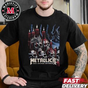 Metallica First Night Poster On June 20 M72 Santa Clara Tour 2025 At Levi’s Stadium In Santa Clara CA Artist Brandon Heart Classic T-Shirt