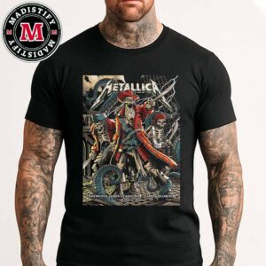Metallica M72 Tampa Florida Night 1 Official Poster At Raymond James Stadium On June 6th 2025 Pirates Of The Caribbean Artwork By Andrew Cremeans Unisex T-Shirt