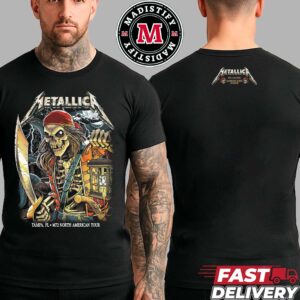 Metallica M72 Tampa Florida Night 2 Skeleton Pirate Tee At Raymond James Stadium On June 8th 2025 Artwork By Andrew Cremeans Merchandise T-Shirt