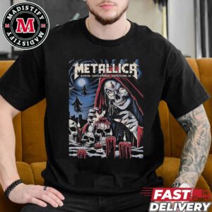 Metallica Second Night Poster On June 22 M72 Santa Clara Tour 2025 At Levi’s Stadium In Santa Clara CA Artist Brandon Heart Vintage T-Shirt