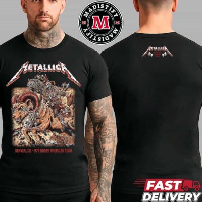 Metallica Night 2 M72 Denver Colorado Merch Tee In Empower Field at Mile High On June 29th 2025 Two Sided Print Unisex T-Shirt